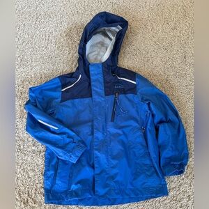 L.L. Bean Kids Raincoat in Navy and Blue